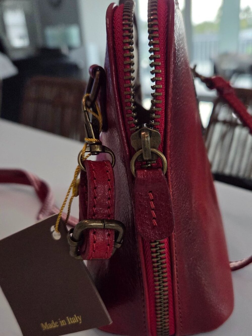 NWT Pratesi Leather Crossbody Bag - Picture 13 of 16
